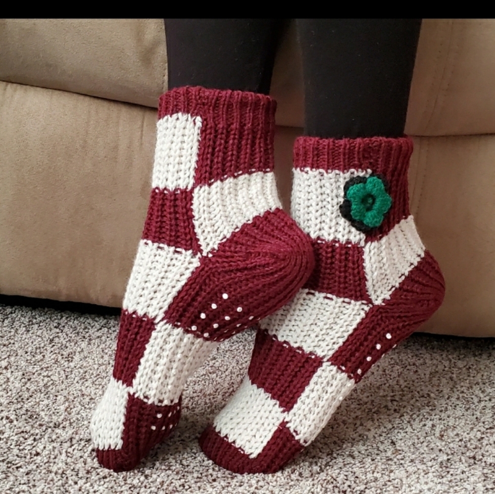 Wine Slipper Socks
